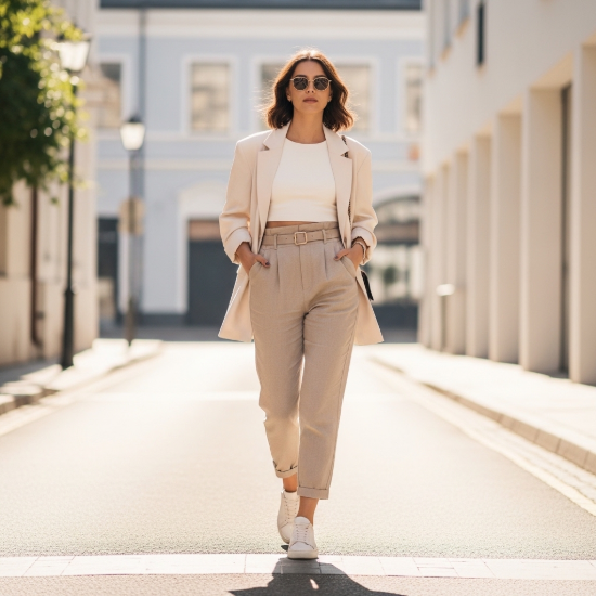 V Yaka Kuşaklı Keten Karışımlı Midi Elbise resmi