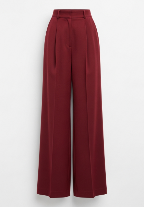 Kadın Yüksek Bel Wide Leg Pantolon resmi