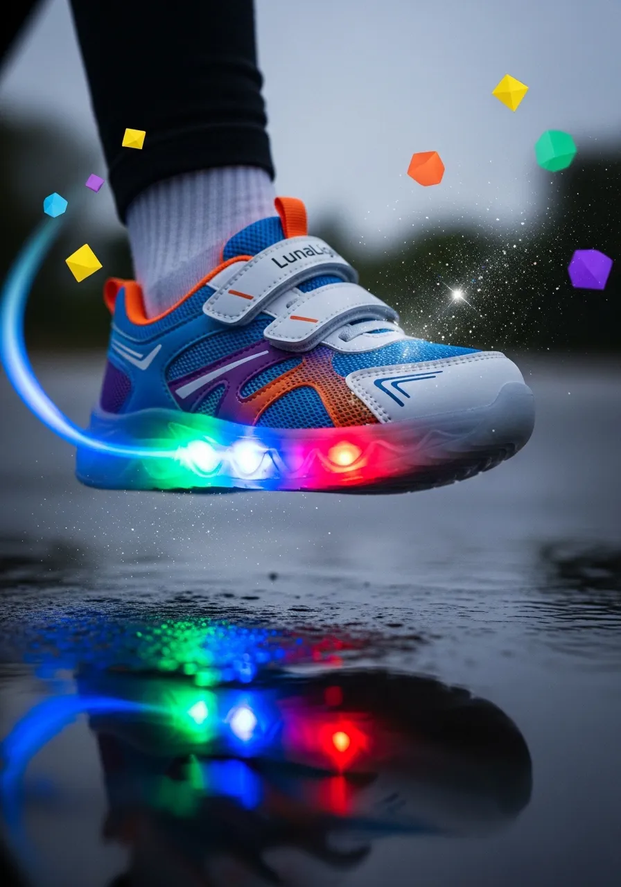LunaLight Renkli Işıklı Çocuk Spor Ayakkabı